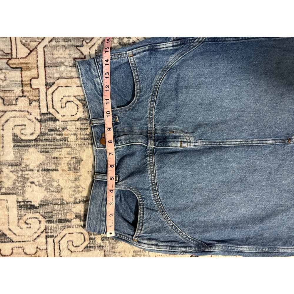 Madewell Denim Front Slit Maxi Skirt Light Wash Long Jean Size 27 - Picture 3 of 4